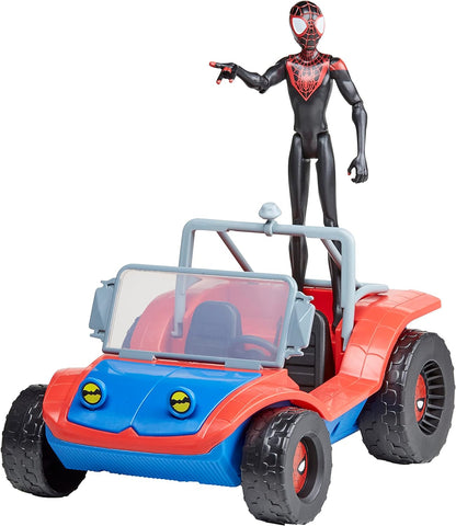 Spider-Man Hasbro Marvel Spider-Mobile 15-cm-scale Vehicle and Miles Morales Action Figure, Marvel Toys for Children Aged 4 and Up