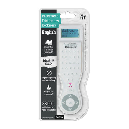 IF 45201 English UK Electronic Dictionary Bookmark - White & 45203 Electronic Dictionary Bookmark - Pink English White + Pink