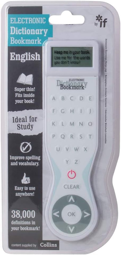 IF 45201 English UK Electronic Dictionary Bookmark - White & 45203 Electronic Dictionary Bookmark - Pink
