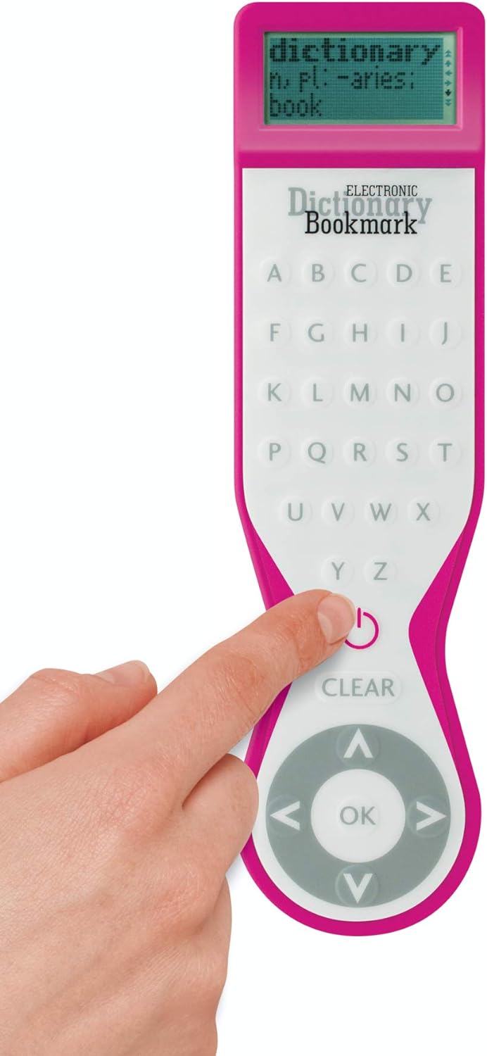 IF 45201 English UK Electronic Dictionary Bookmark - White & 45203 Electronic Dictionary Bookmark - Pink