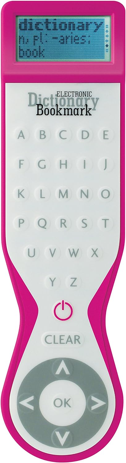 IF 45201 English UK Electronic Dictionary Bookmark - White & 45203 Electronic Dictionary Bookmark - Pink
