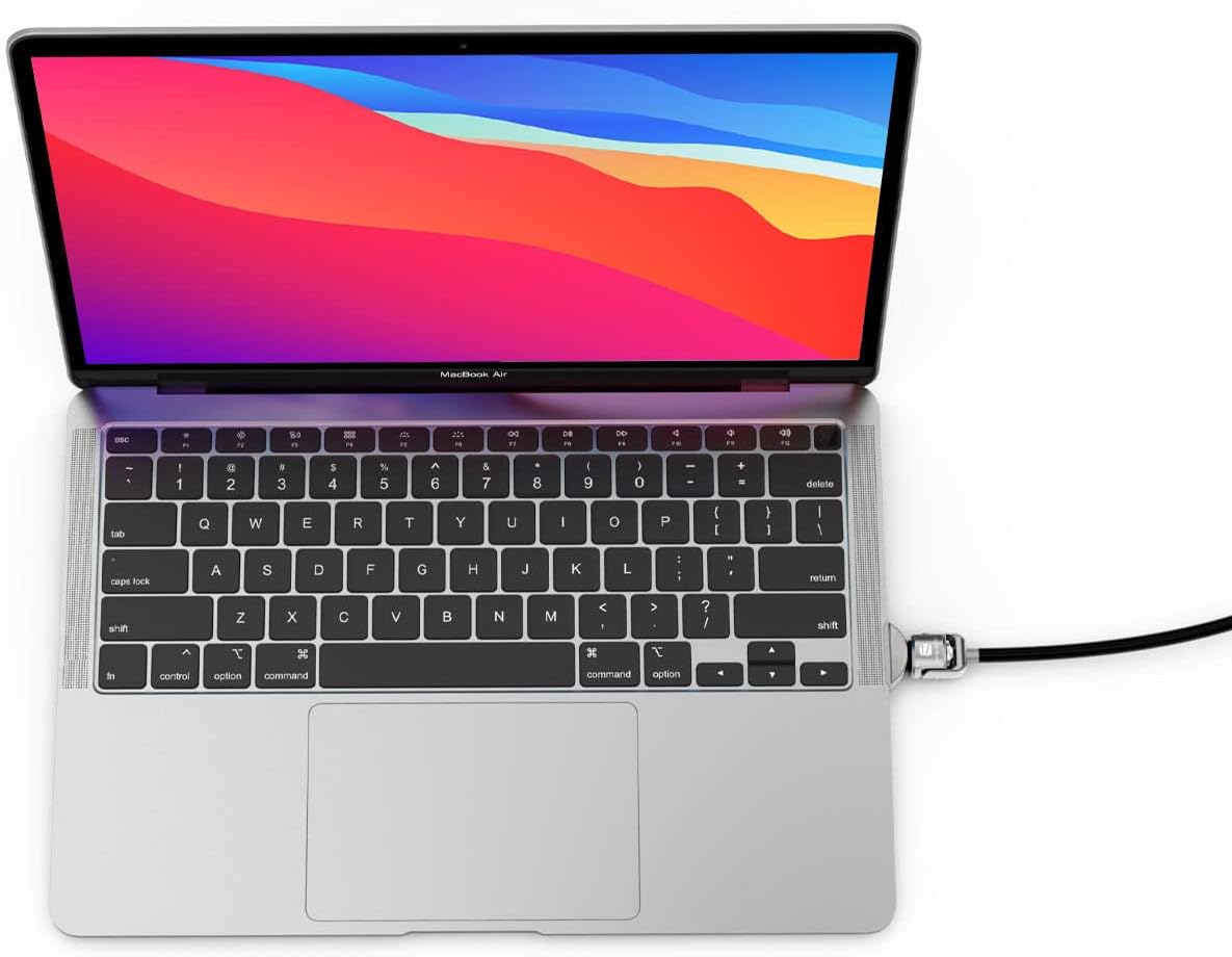 LEDGE FOR MACBOOK AIR 2019-2022 WITH KEYED CABLE LOCK