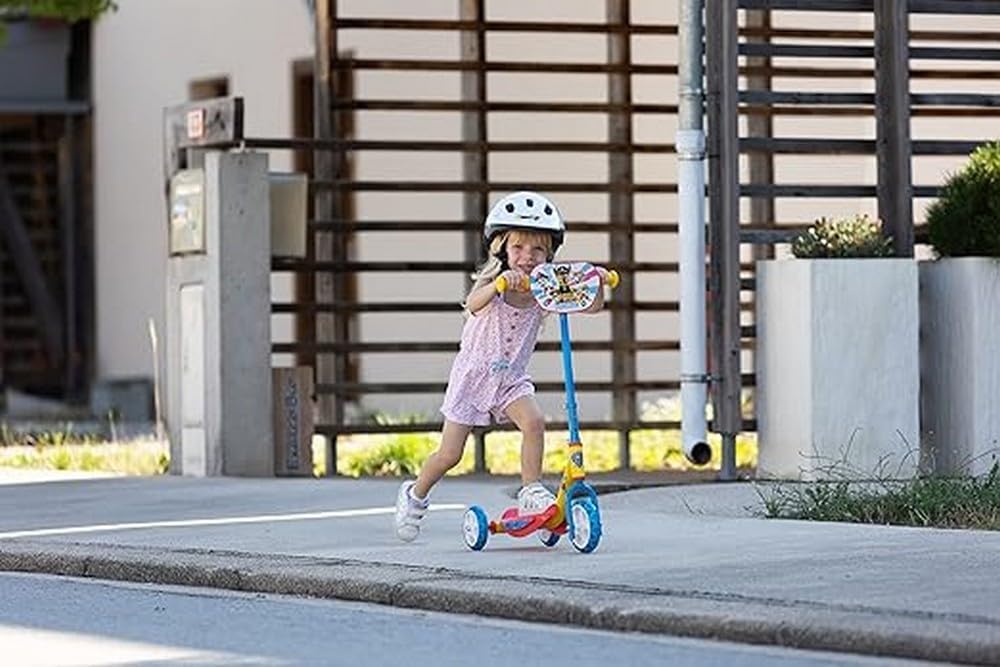 Smoby - Paw Patrol Scooter - 3 Wheel Scooter, Height-Adjustable Handlebars, Sturdy Metal Frame, Easy Transport, for Children from 3 Years, Colourful (7600750190