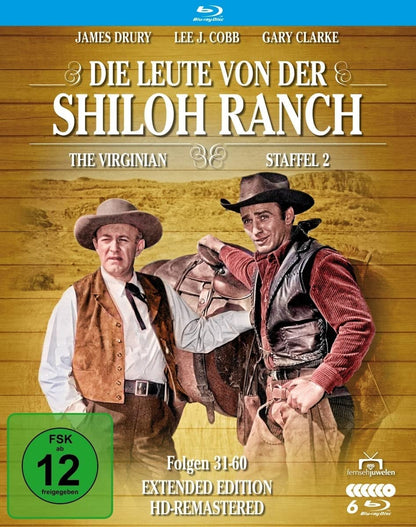 Die Leute von der Shiloh Ranch - Staffel 2 (HD-Remastered) (The Virginian: Extended Edition) (Fernsehjuwelen) (6 Blu-rays