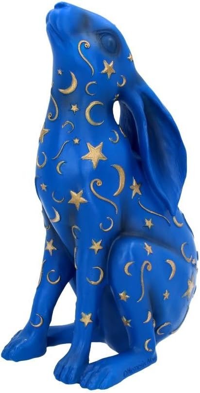 Nemesis Now Lepus Hare Figurine, Blue, 26cm