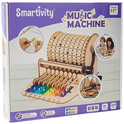 Smartivity - Music Machine, Engineering STEM and STEAM Wooden Building Kit, Ages 8+