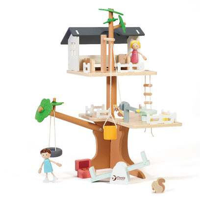 Classic World - Classic World Houten Poppenhuis Boomhut 31dlg.