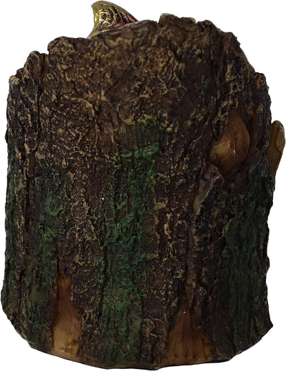 Nemesis Now Arboreal Hatchling Red Dragon in Tree Trunk Light Up Figurine, Green, 10.8cm, U5287S0