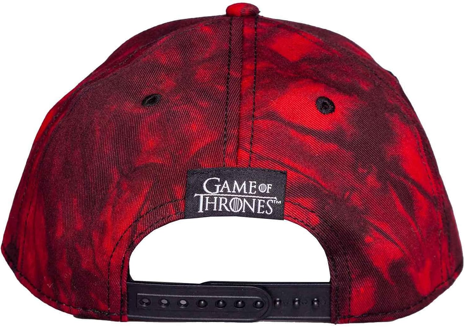 Difuzed Women's Game of Thrones Dragons House Targaryen Symbol Patch Adjustable Cap Baseball, Schwarz, L