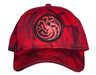 Difuzed Women's Game of Thrones Dragons House Targaryen Symbol Patch Adjustable Cap Baseball, Schwarz, L
