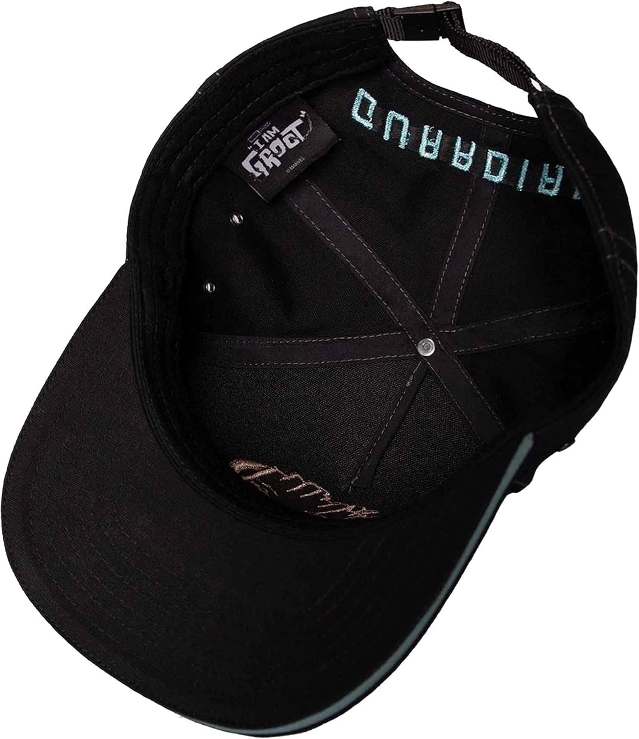 Difuzed Men's Marvel-I Am Groot Adjustable Cap Baseball, Black, L