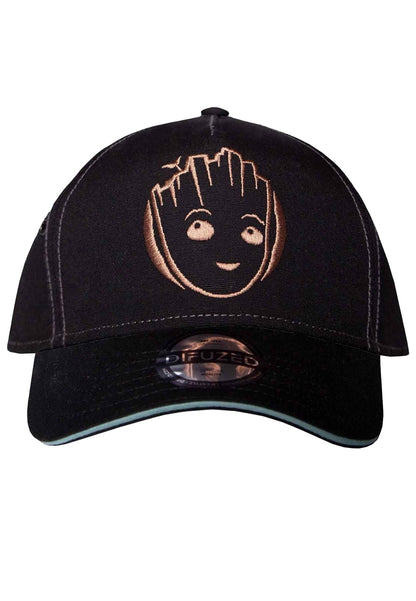 Difuzed Men's Marvel-I Am Groot Adjustable Cap Baseball, Black, L