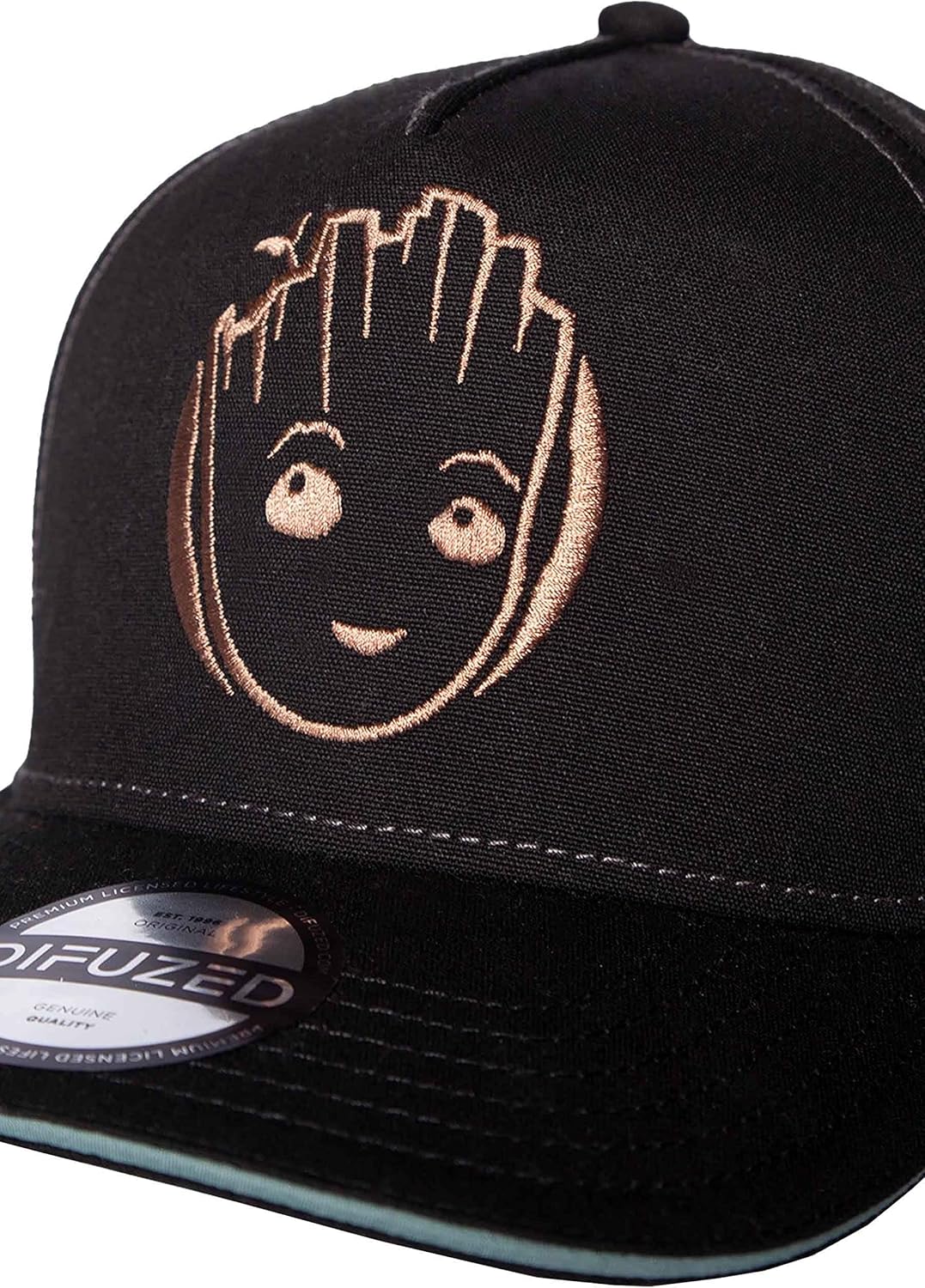 Difuzed Men's Marvel-I Am Groot Adjustable Cap Baseball, Black, L