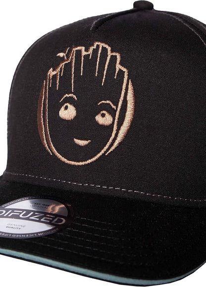 Difuzed Men's Marvel-I Am Groot Adjustable Cap Baseball, Black, L