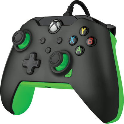 PDP Wired Controller Neon Black for XBOX Series X|S, Gamepad, Wired Video Game Controller, Gaming Controller, XBOX One, Officially Licensed - XBOX Series X