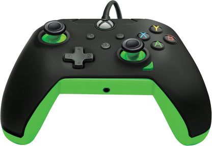 PDP Wired Controller Neon Black for XBOX Series X|S, Gamepad, Wired Video Game Controller, Gaming Controller, XBOX One, Officially Licensed - XBOX Series X