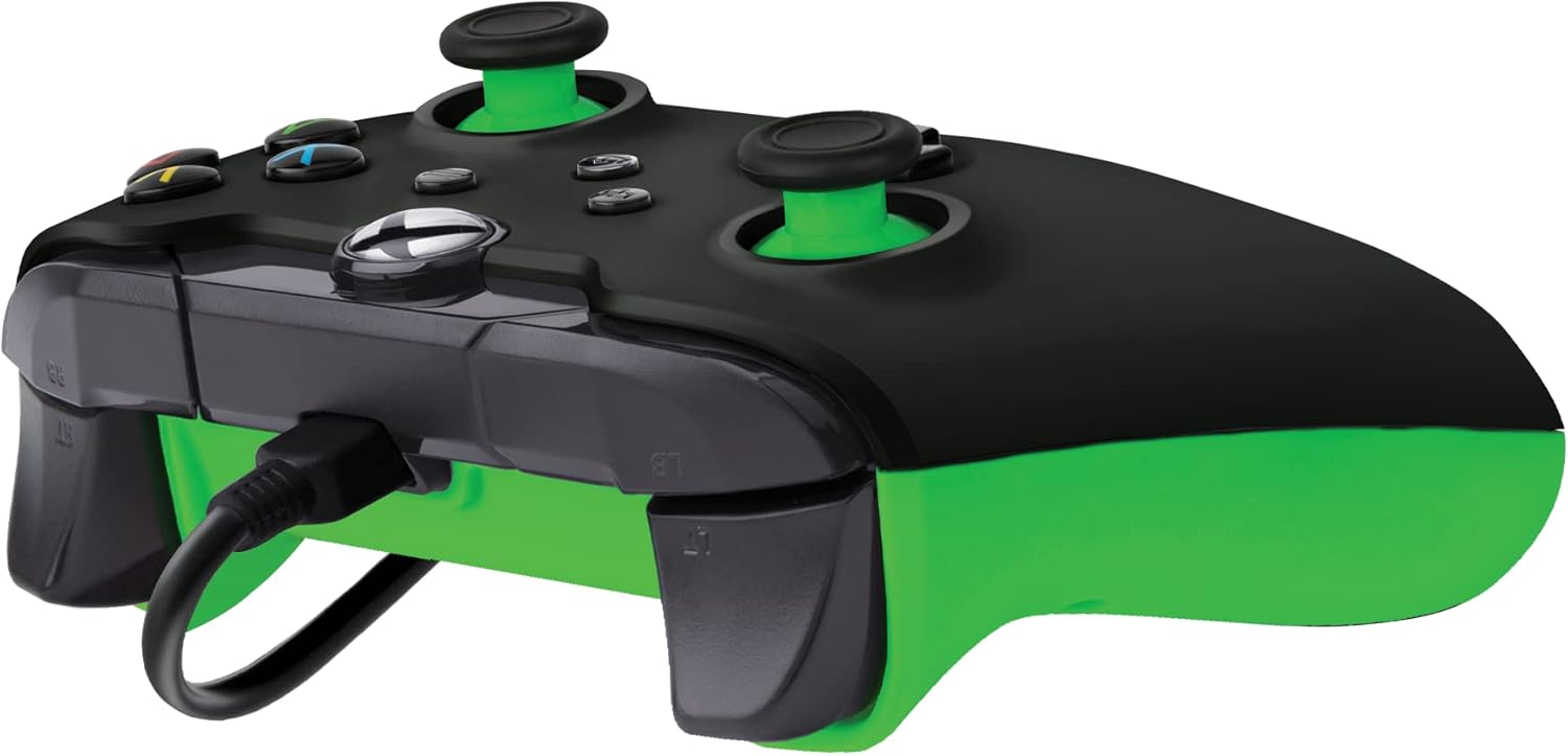 PDP Wired Controller Neon Black for XBOX Series X|S, Gamepad, Wired Video Game Controller, Gaming Controller, XBOX One, Officially Licensed - XBOX Series X