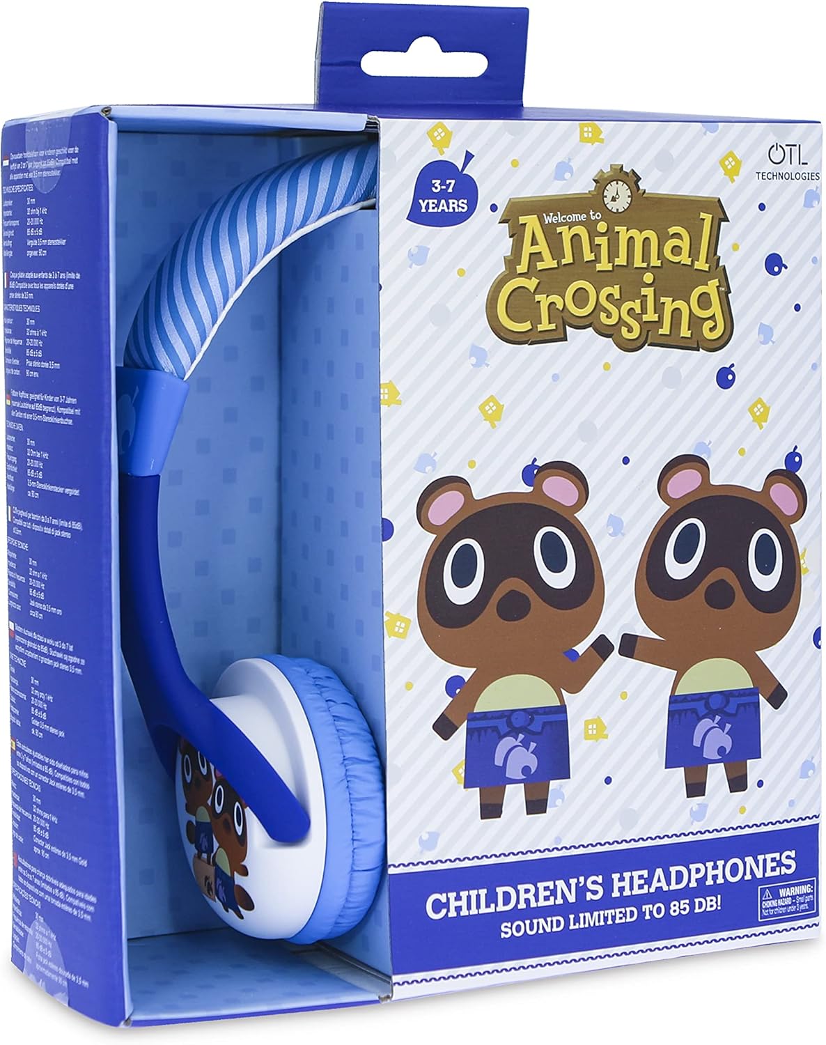 OTL Technologies Kids Headphones - Animal Crossing Timmy and Tommy Wired Headphones Blue