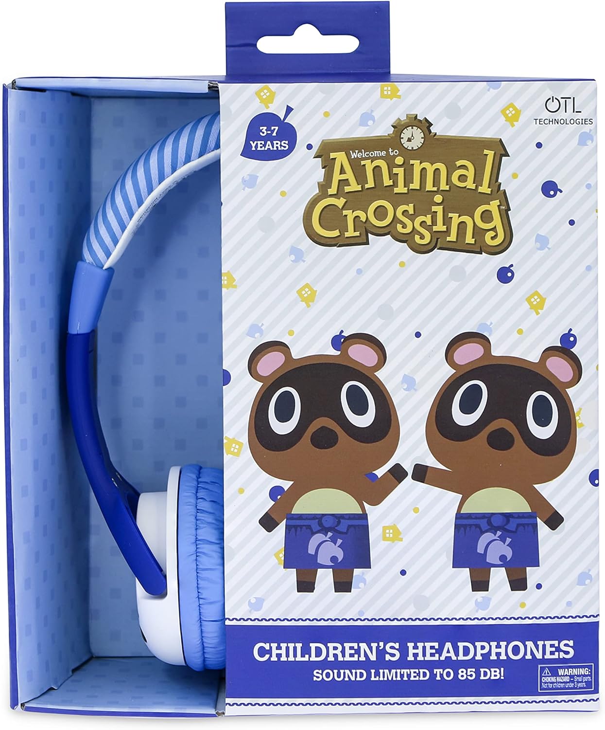 OTL Technologies Kids Headphones - Animal Crossing Timmy and Tommy Wired Headphones Blue