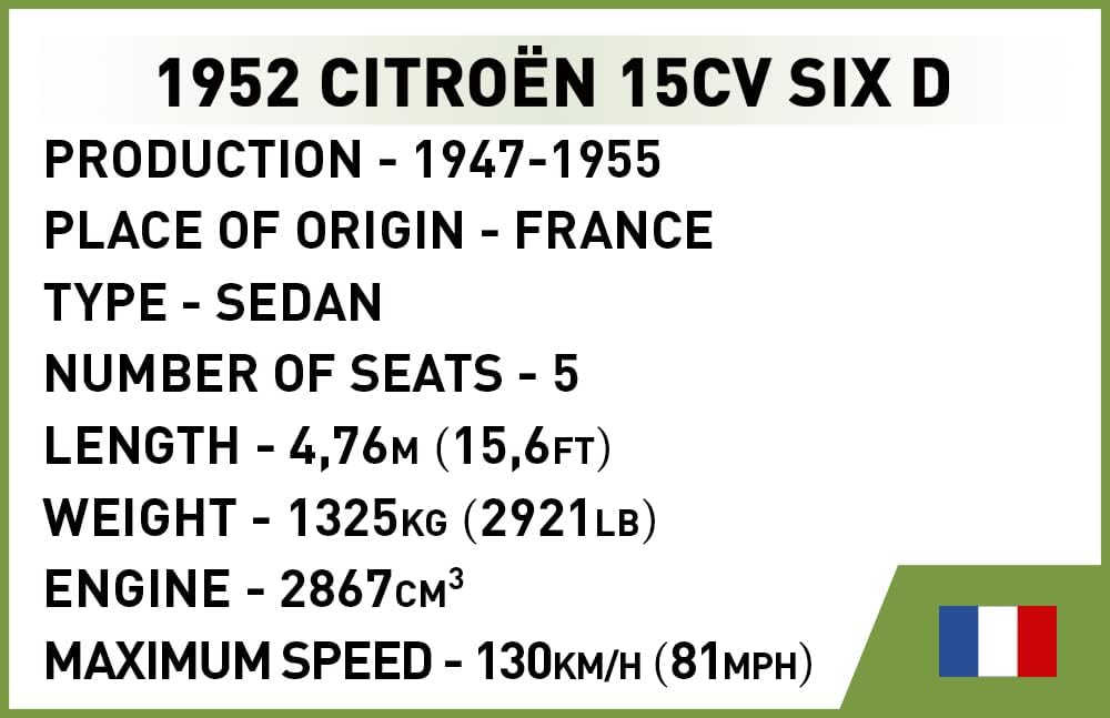 COBI Citroën 15 CV SIX D (COBI-2267)