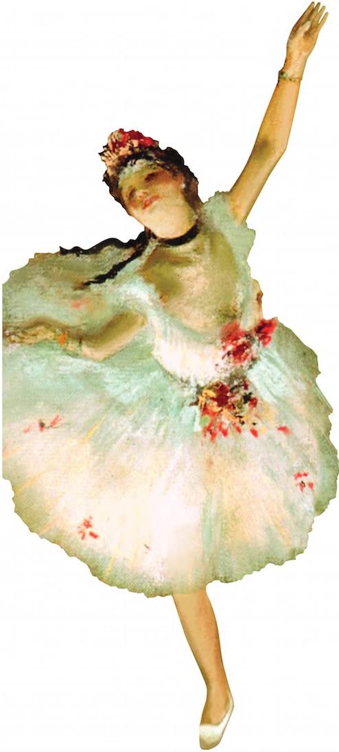 Degas Ballerina Quotable Notable - Greeting Card And Sticker Sheet - [Dutch Import]