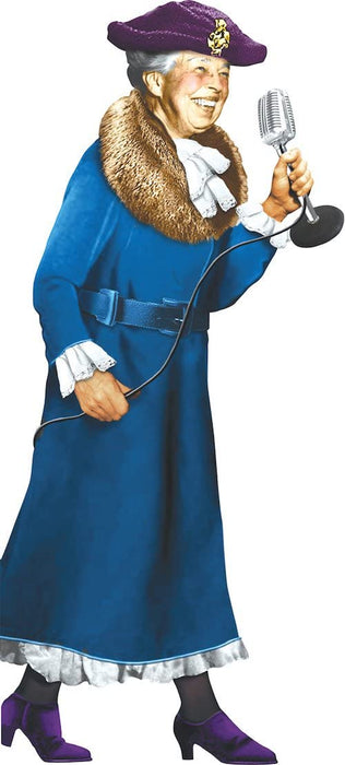 Eleanor Roosevelt Quotable Notable - Die Cut Silhouette Greeting Card and Sticker Sheet