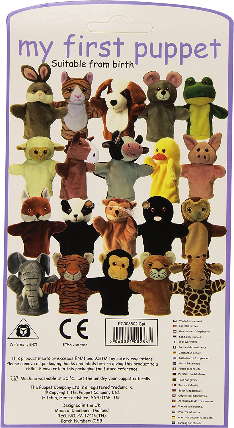 The Puppet Company - My First Puppet - Cat Hand Puppet,21 cm