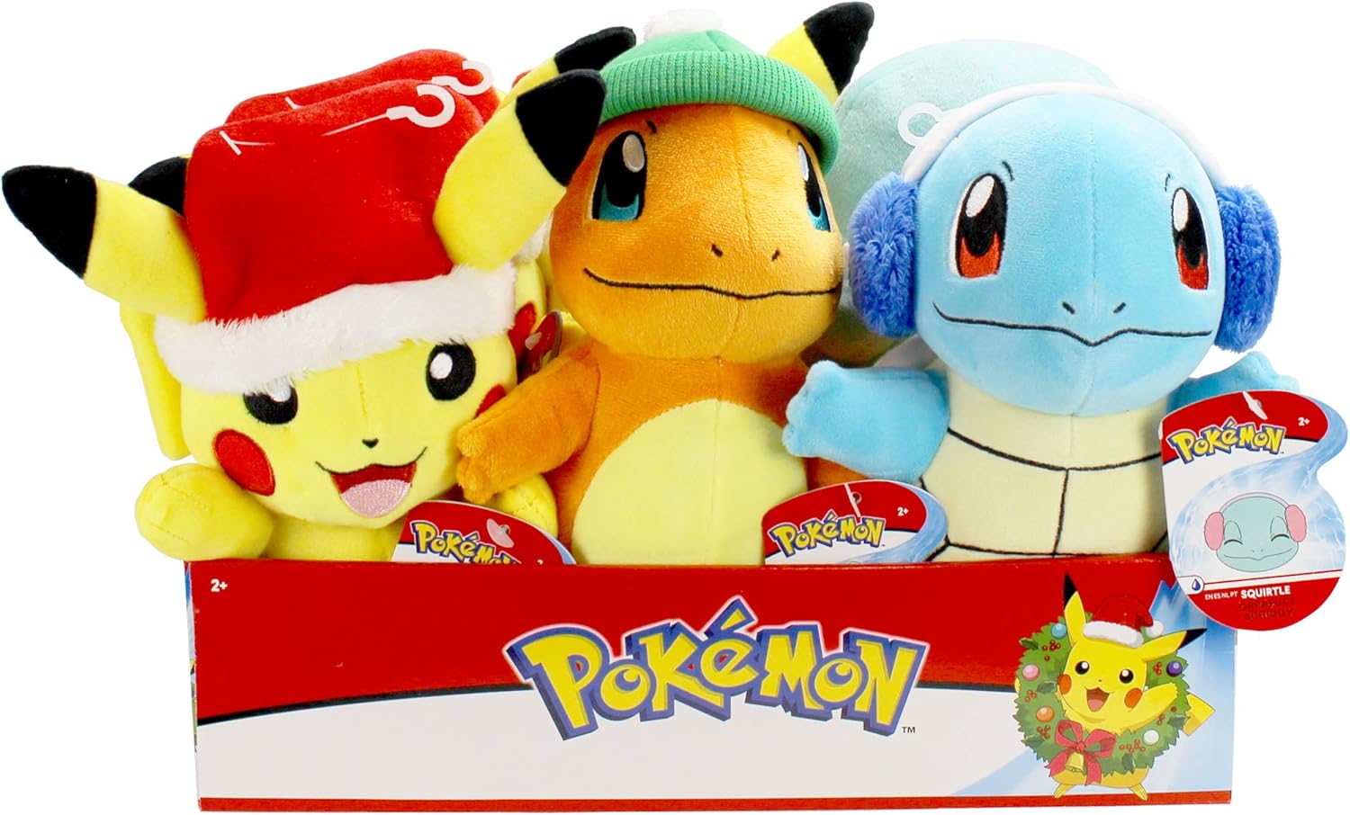 Pokémon WCT97728 Pokemon Charmander Holiday Beanie-8-Inch Plush with Unique Accessory