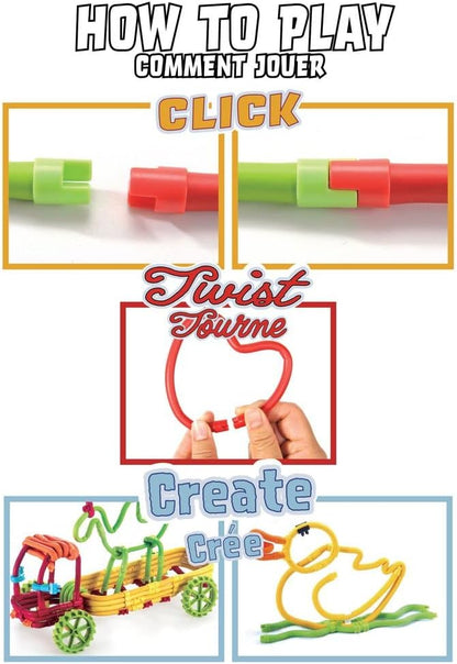 Spaghetteez craft kit for kids from 4 years, sensory toys for boys and girls, ideal as a gift, flexible construction toys for arts and crafts in a set of