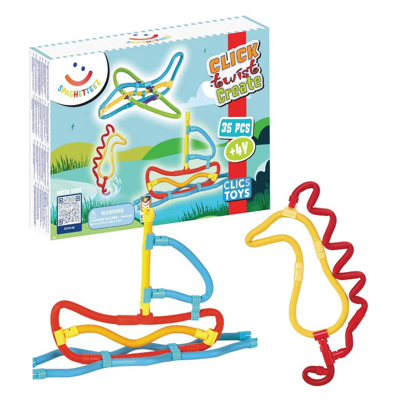 Spaghetteez craft kit for kids from 4 years, sensory toys for boys and girls, ideal as a gift, flexible construction toys for arts and crafts in a set of