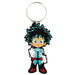 My Hero Academia Rubber Deku Keychain (One Size) (Multicolored