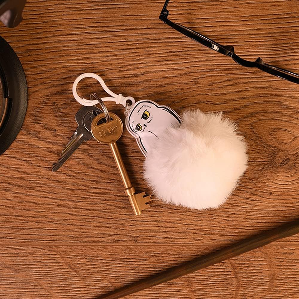 Pyramid International HARRY POTTER Hedwig Keyring or Bag Charm with Pom-Pom - Official Merchandise
