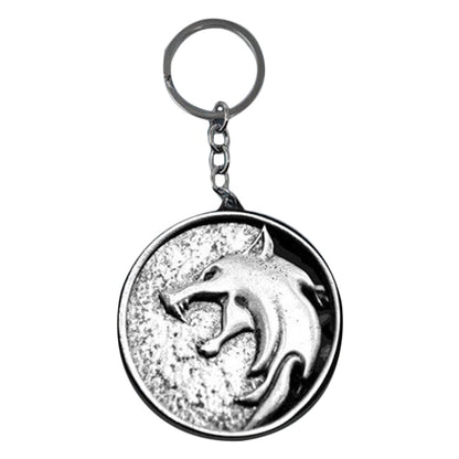 The Witcher Keyring (The Wolf Design) 3D Metal 4.5 x 6cm - Official Merchandise