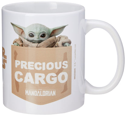 Disney MG25845 Star Wars The Mandalorian (Precious Cargo) Tea and Coffee Mug, 312 Grams White, Ceramic