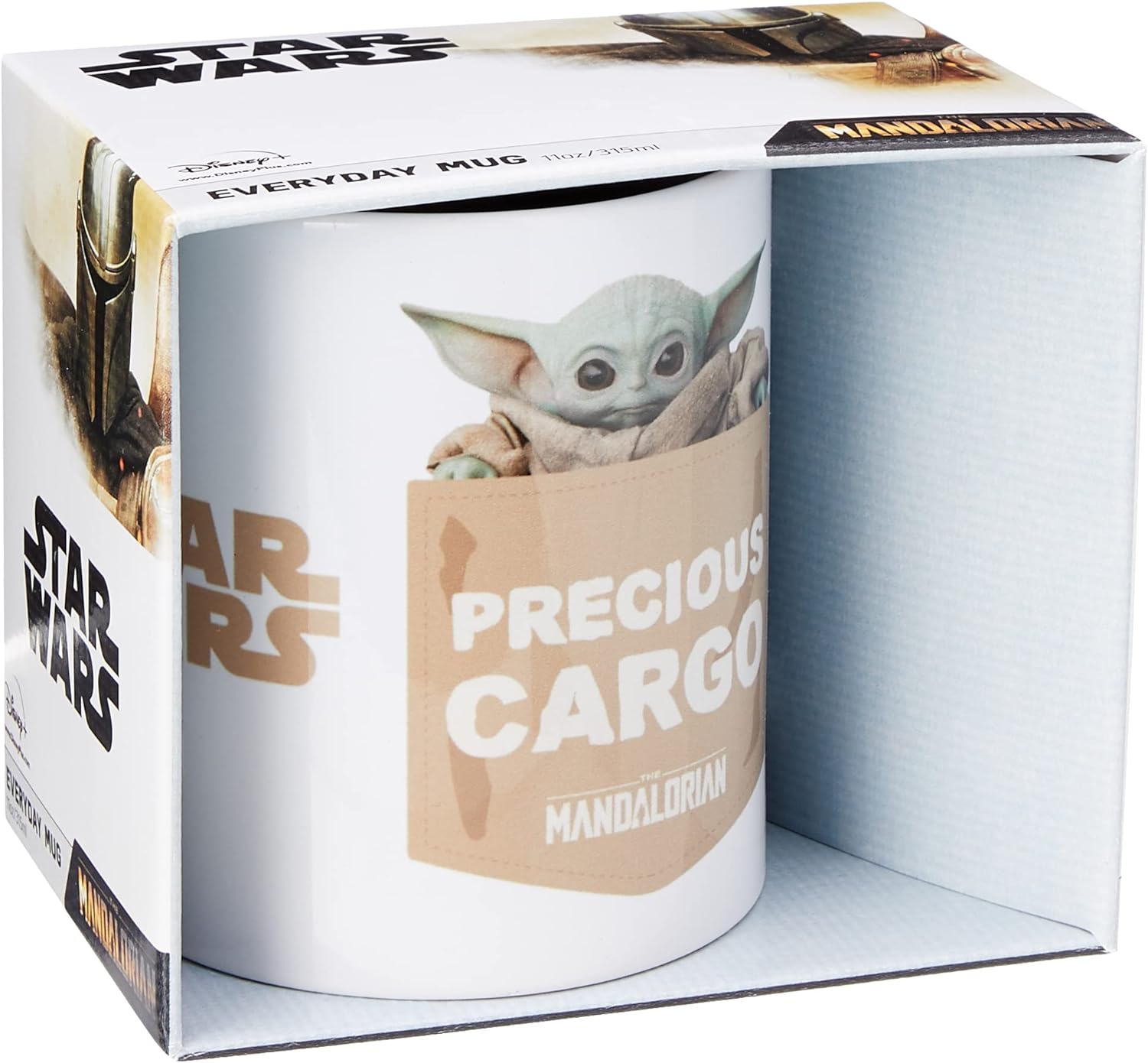 Disney MG25845 Star Wars The Mandalorian (Precious Cargo) Tea and Coffee Mug, 312 Grams White, Ceramic