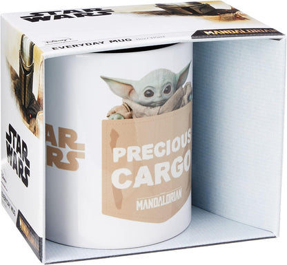 Disney MG25845 Star Wars The Mandalorian (Precious Cargo) Tea and Coffee Mug, 312 Grams White, Ceramic