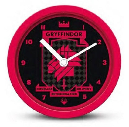HARRY POTTER Alarm Clock (Gryffindor Modernist) 12cm Diameter - Official Merchandise