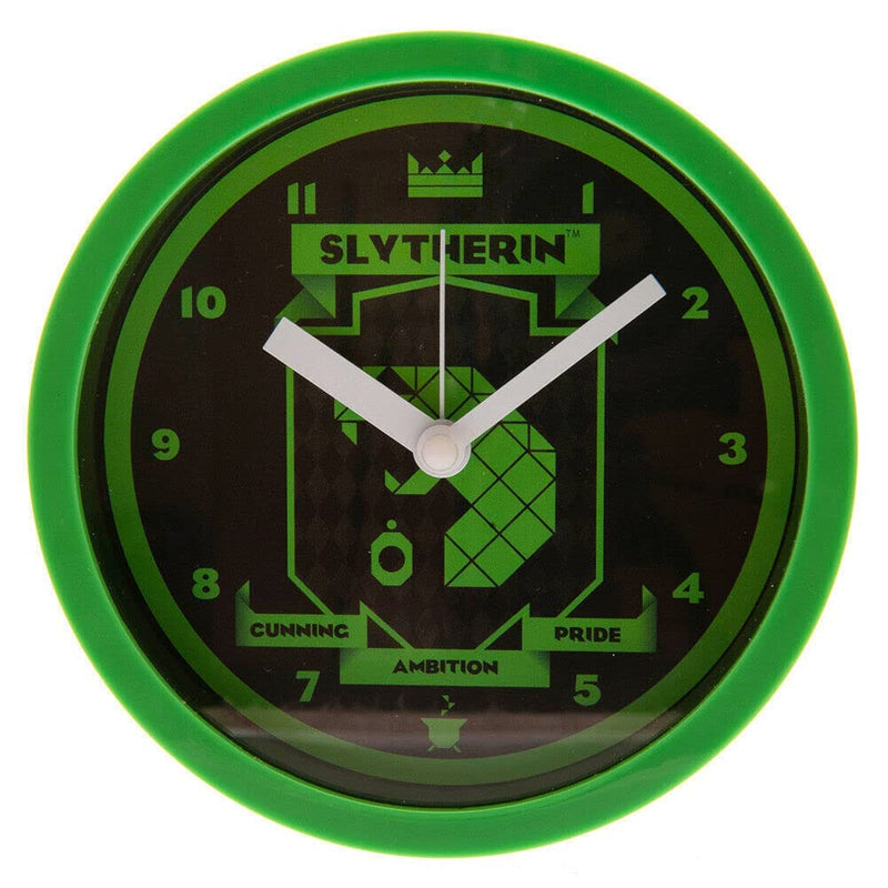 HARRY POTTER Alarm Clock (Slytherin Modernist) 12cm diameter - Official Merchandise
