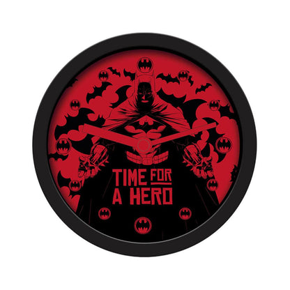 Pyramid International DC Comics Alarm Clock (Batman Time For A Hero Design) 12cm Diameter in Presentation Box - Official Merchandise