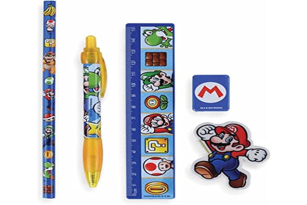 Super Mario Schreibwaren, 5-teilig