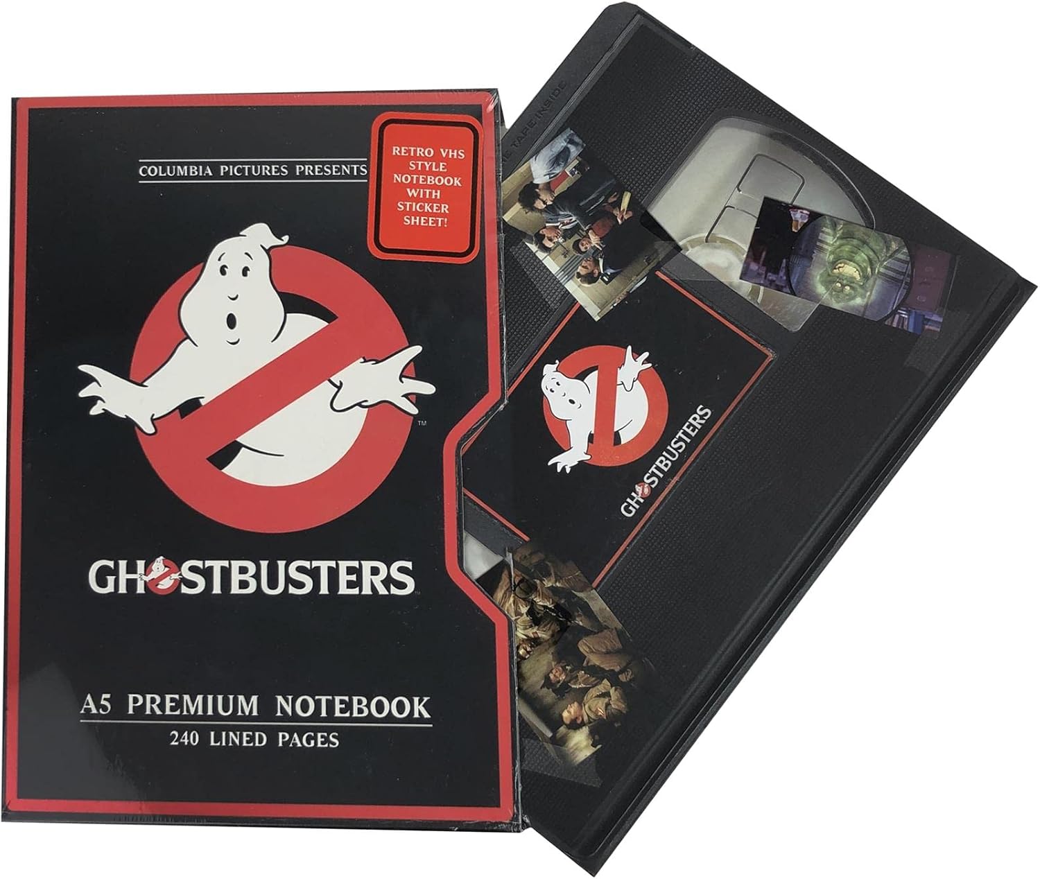 Ghostbusters Premium VHS A5 Notebook (One Size) (Black/Red