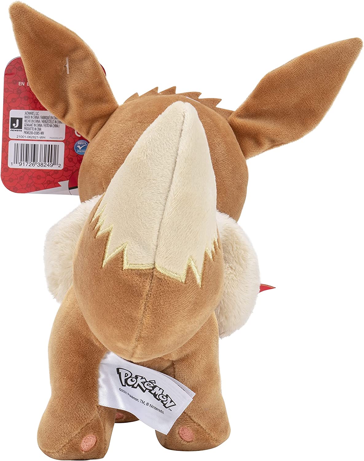 Pokèmon PKW0200 Holiday BOW-8-Inch Eevee Plush with Unique Accessory, Multi