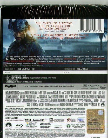 13 Hours: the Secret Soldiers of Benghazi (4k+Br)