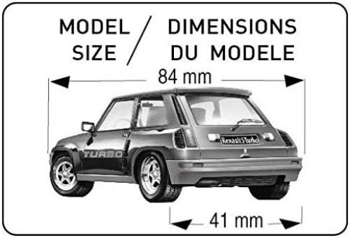 Heller 1:43-Renault R5 Turbo, Multicolor, Talla única (Glow2B HEL80150