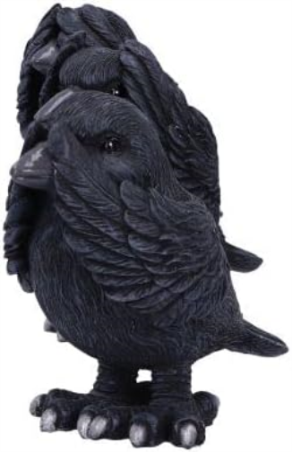 Nemesis Now Three Wise Ravens, Black, 8.7cm (B6023V2