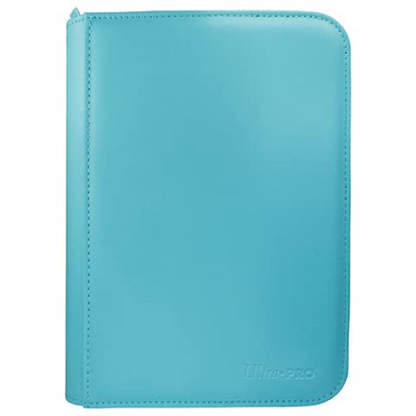 Ultra PRO - Vivid 4-Pocket Zippered PRO-Binder: (Light Blue) Protect Up to 160 Collectible Trading Cards, Sports Cards or Valuable Gaming Cards, Ultimate card Protection