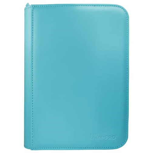 Ultra PRO - Vivid 4-Pocket Zippered PRO-Binder: (Light Blue) Protect Up to 160 Collectible Trading Cards, Sports Cards or Valuable Gaming Cards, Ultimate card Protection