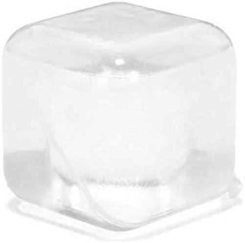 Kikkerland - Reusable Ice Cubes, 30 Pack, Clear Plastic Ice Cubes, Filled with Pure Water for Freezing