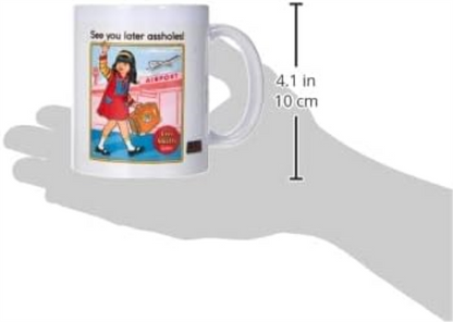 Steven Rhodes MG25672 11 oz/ 315 ml See You Later Assholes Ceramic Mug