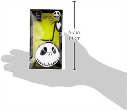 Disney Nightmare Before Christmas-Jack Rubber Keychain, Multi-Color, 4.5 x 6cm